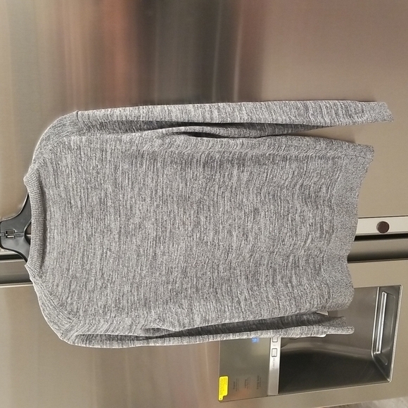 💕ZARA💕 Long Sleeve Swetshirt Top ~ Marled Grey Small EUC - Picture 2 of 6